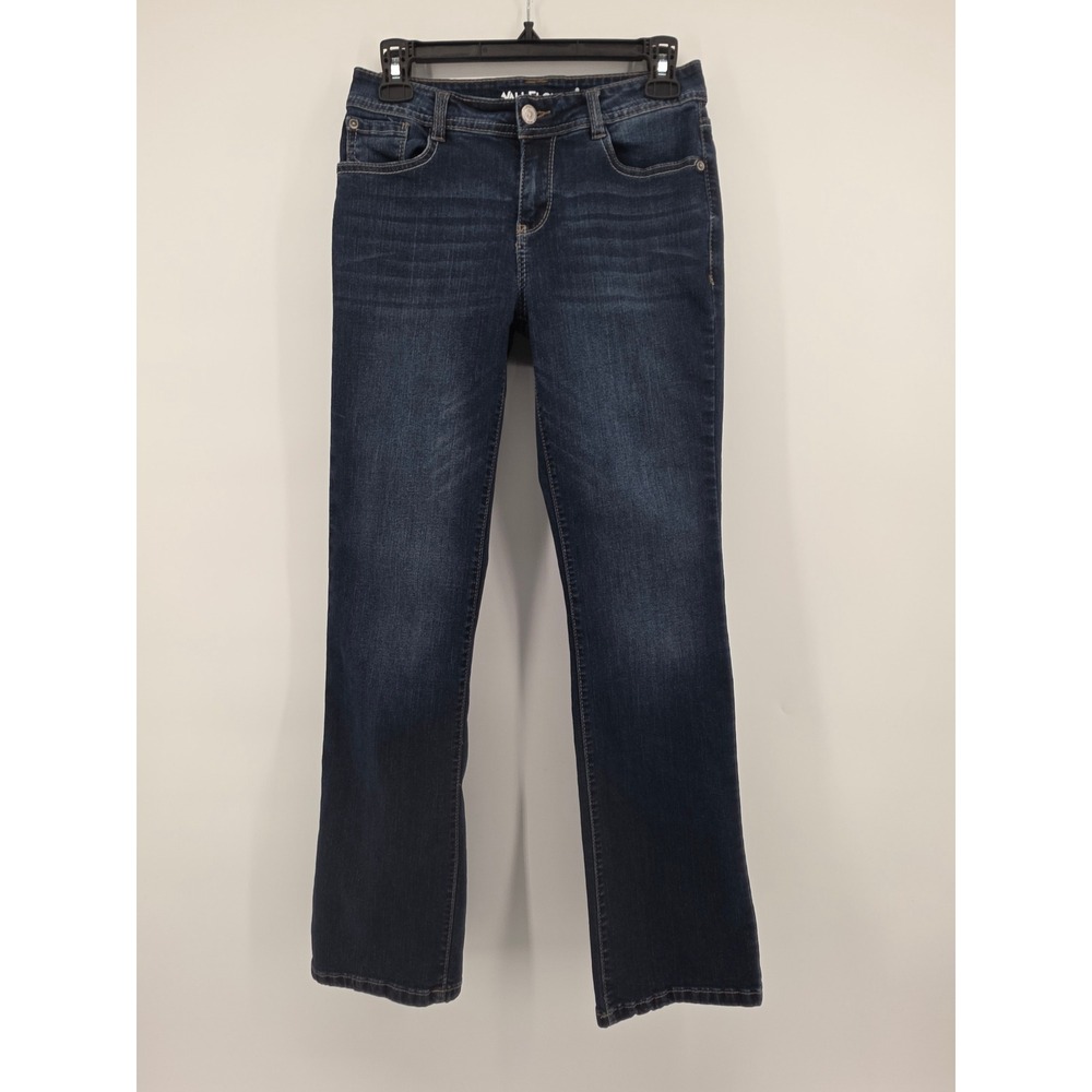 Wallflower Jeans Size 5 Low Rise Bootcut Dark Wash Legendary Fit Stretch Blue